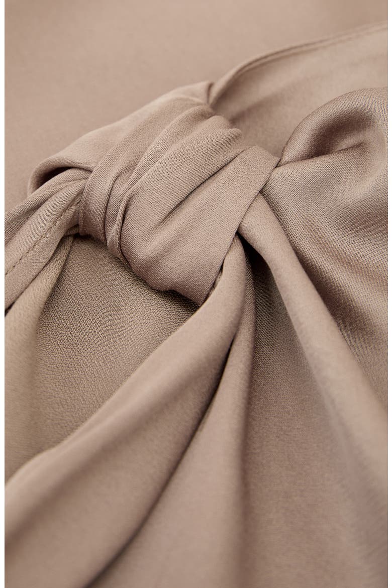 Kezia Twisted Draped Top, Alternate, color, CHAMPAGNE NEUTRAL