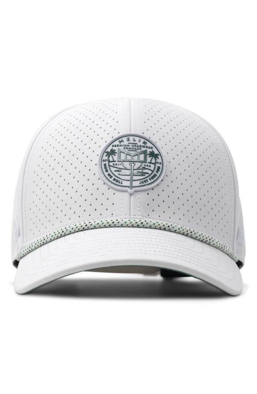 Melin A-game Links Hydro Snapback Baseball Cap In White/green