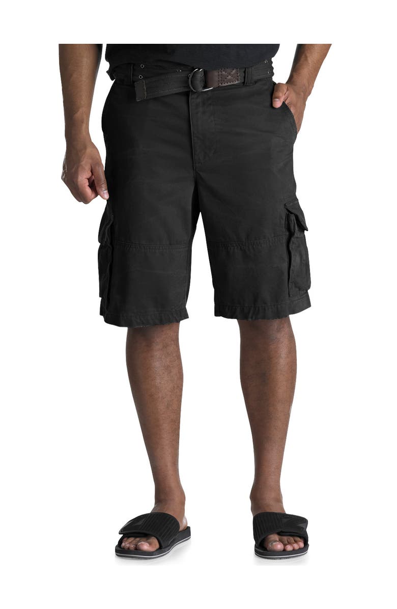 Society of One by DXL Big & Tall Distressed Cargo Shorts, Main, color,