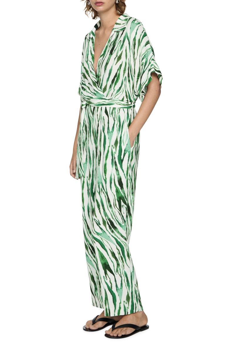 MANGO Print Jumpsuit, Main, color,