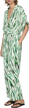 MANGO Print Jumpsuit
