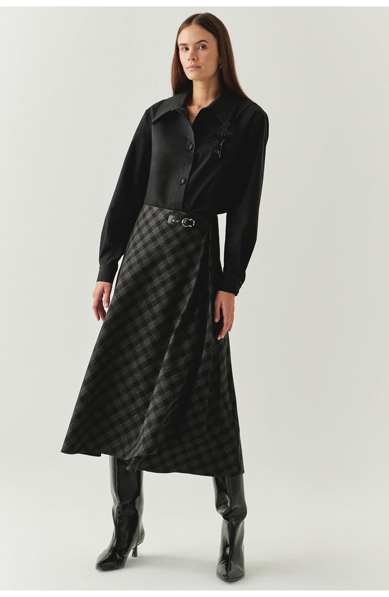 Exquise Scarlette A Line Skirt, Main, color, Anthracite