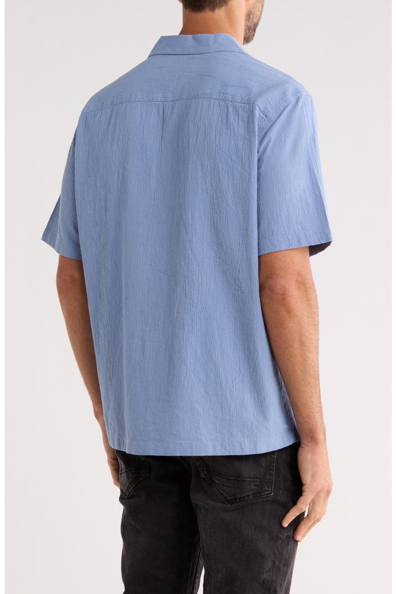 Ferme Short Sleeve Shirt, Alternate, color, BONDI BLUE