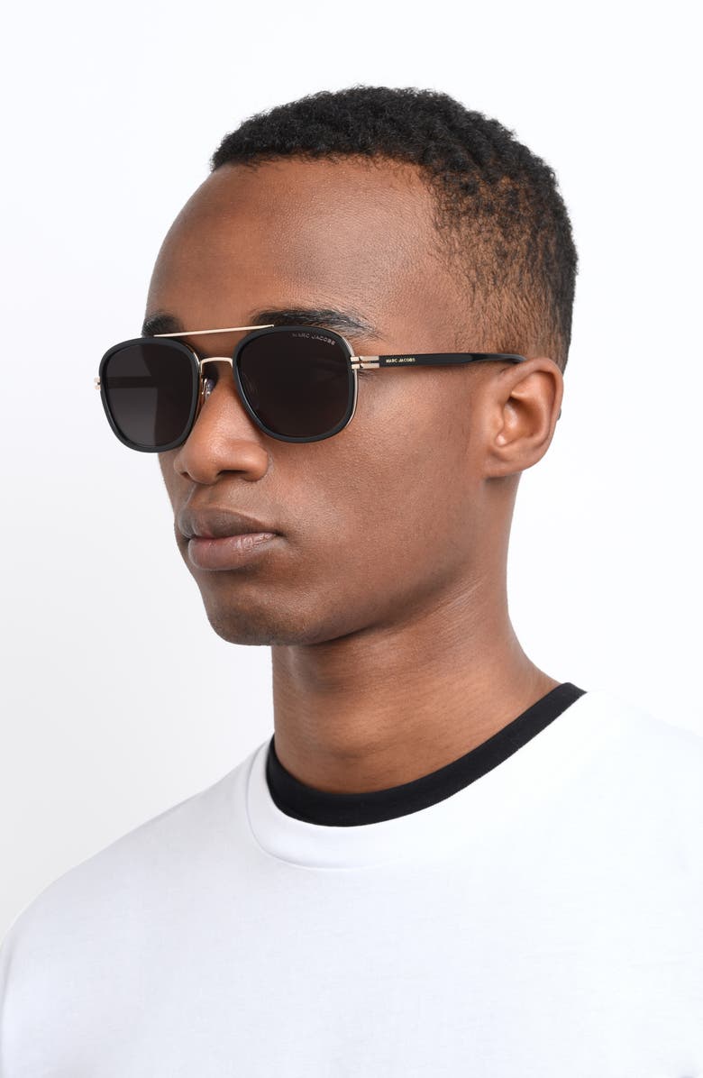 Marc Jacobs 54mm Gradient Rectangular Sunglasses, Alternate, color,