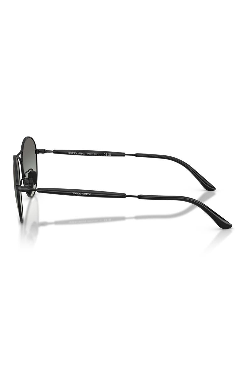 50mm Round Sunglasses, Alternate, color, MATTE BLACK / GRADIENT GREY