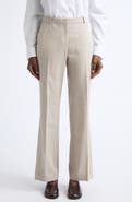 Lafayette 148 New York Greene Stretch Wool Straight Leg Pants