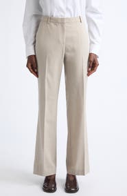 Lafayette 148 New York Greene Stretch Wool Straight Leg Pants
