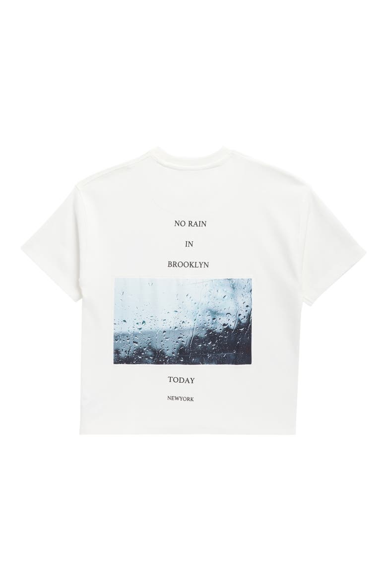 Kids' No Rain in Brooklyn Graphic T-Shirt, Alternate, color, WHITE