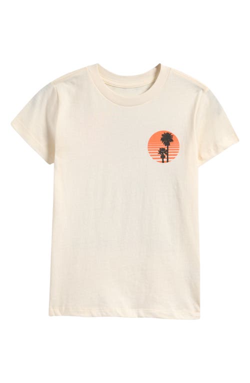 Tiny Whales Kids' Livin' The Dream Cotton Graphic T-shirt In Natural