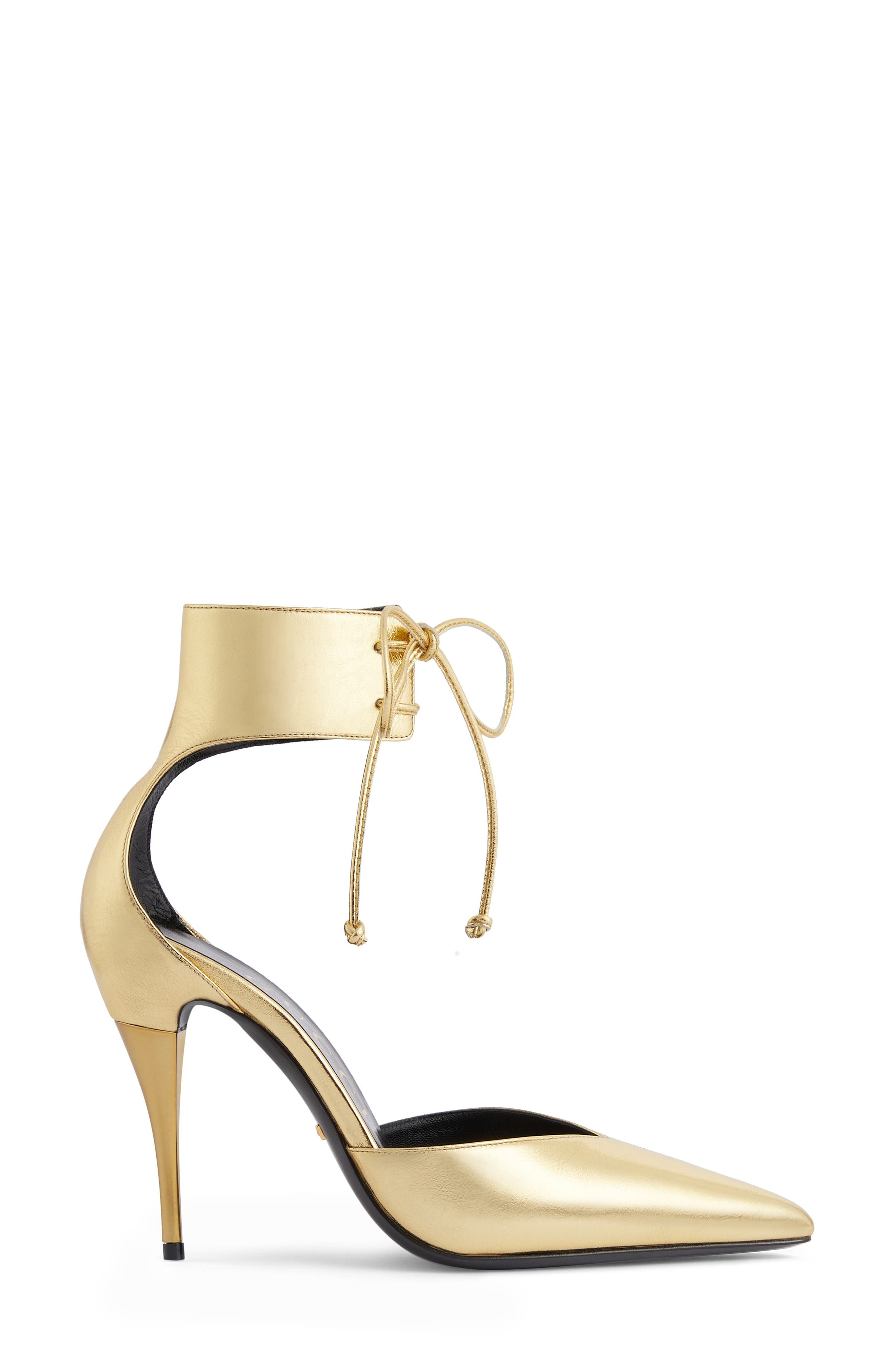 Priscilla Ankle Cuff Pump, Alternate, color, KING GOLD