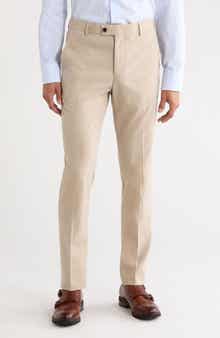 Flat Front Oxford Dress Pants