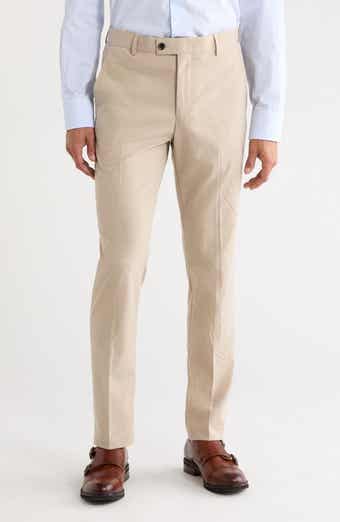 Flat Front Oxford Dress Pants