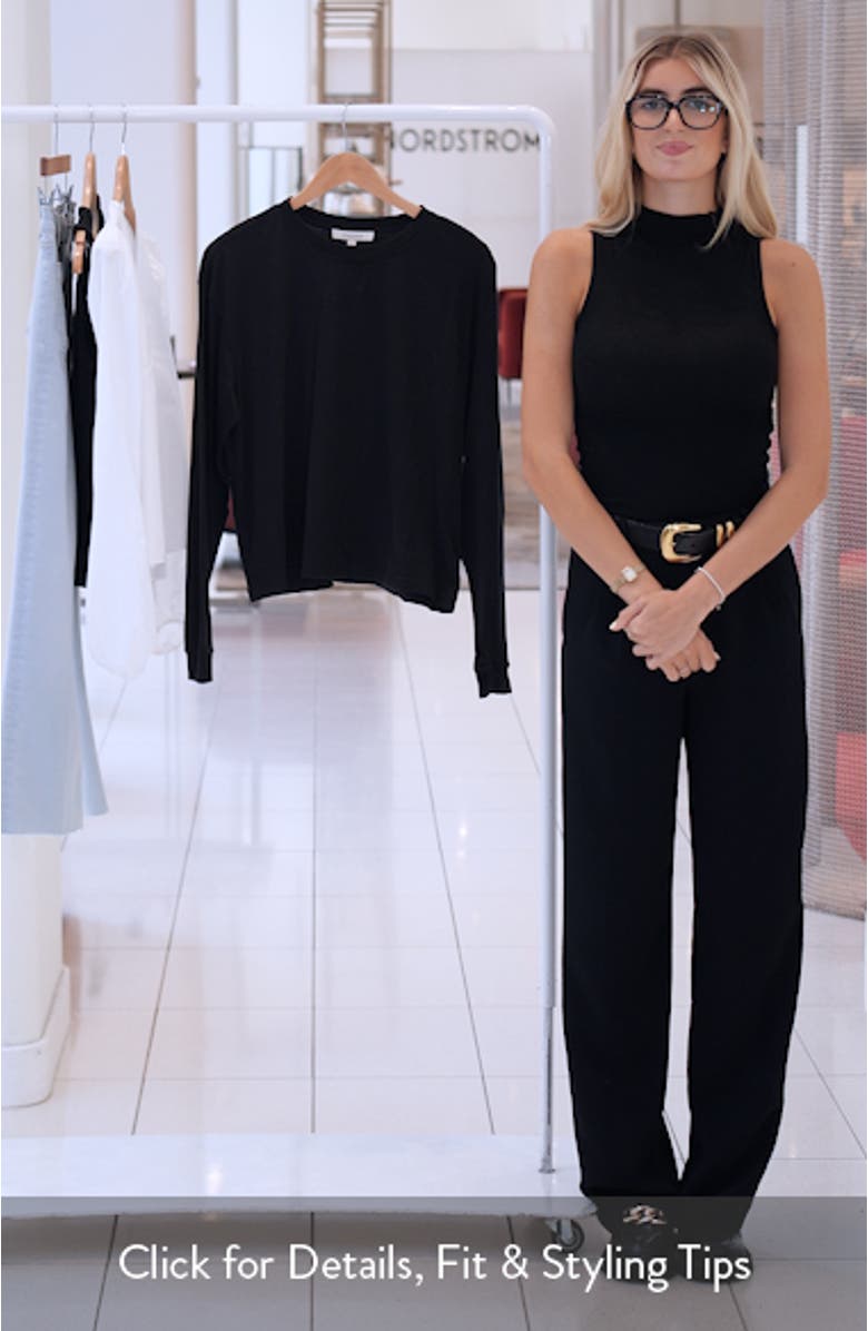 The Everyday Long Sleeve Cotton T-Shirt, sales video thumbnail