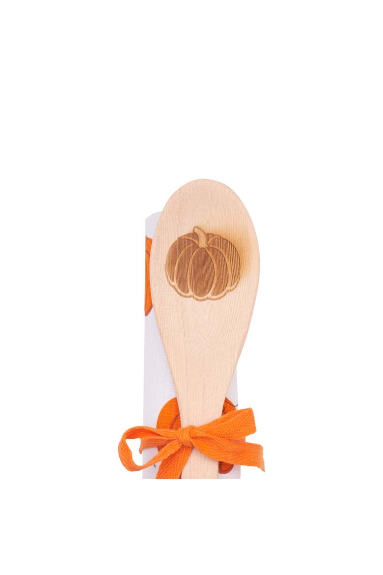 Pumpkin Patch Towel & Spoon Gift Bundle Set of 2, Alternate, color, Orange