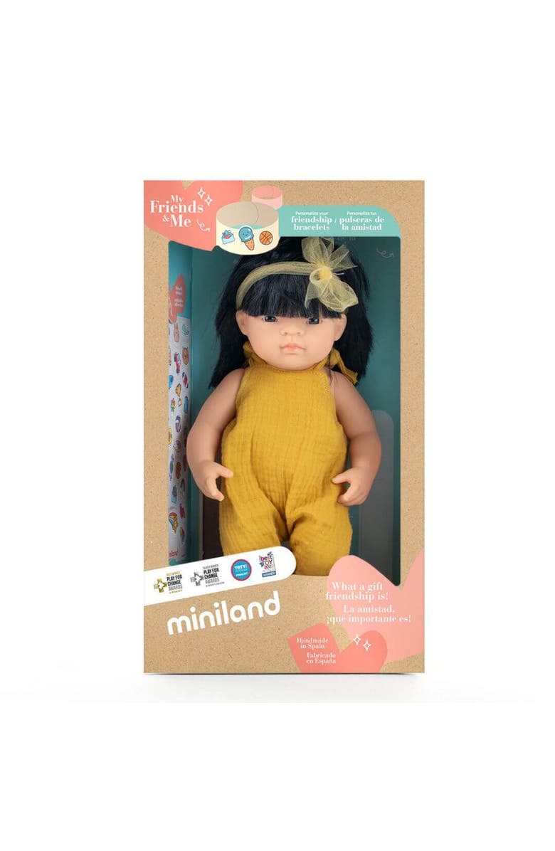 Miniland Baby Doll Asian Girl 15'' (Box) - My Friends & Me, Alternate, color, Light Skin