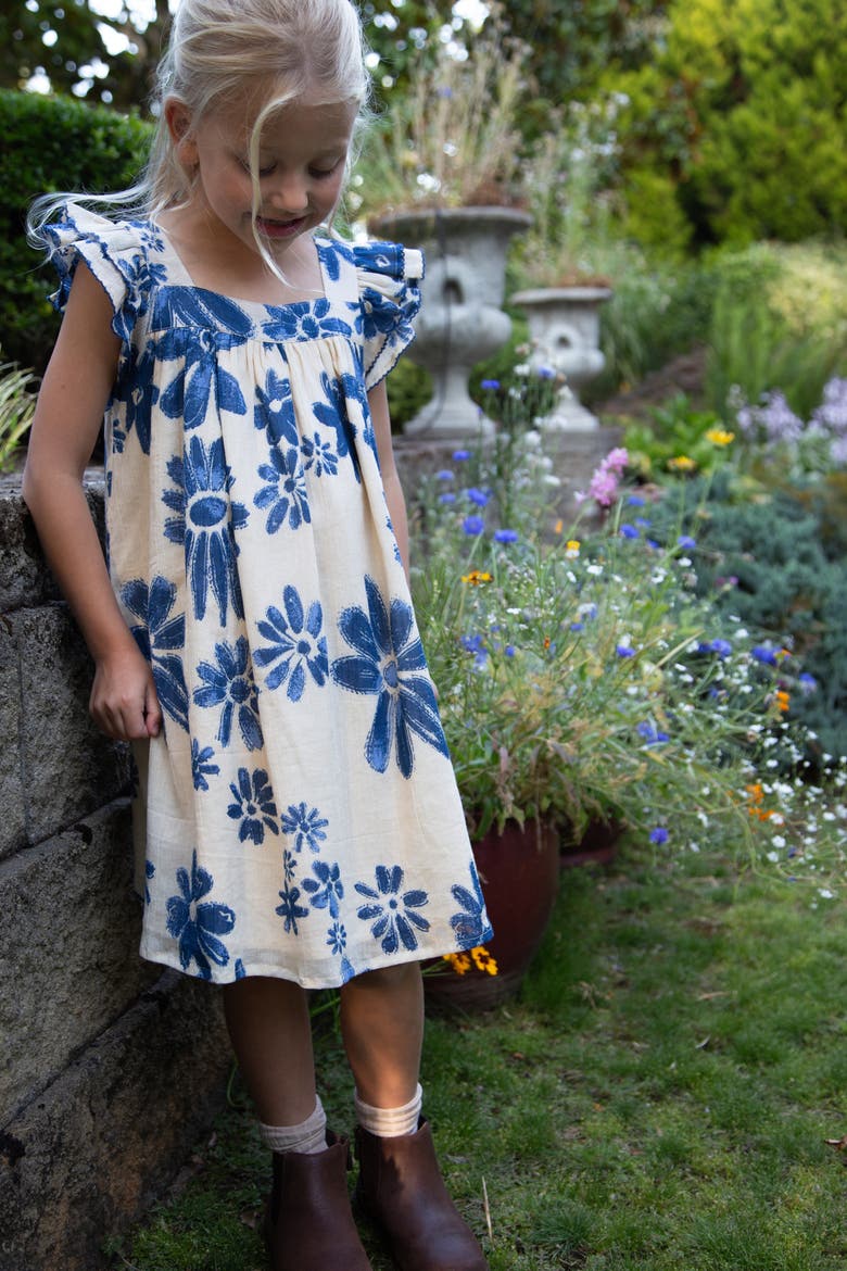 Everly Square Neck Dress, Alternate, color, Blue