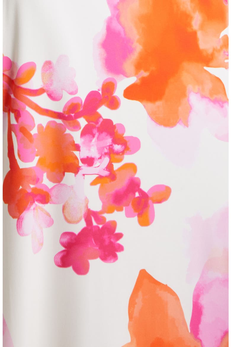 Jazz Floral Knit Maxi Dress, Alternate, color, SUNSET ORANGE FLORAL