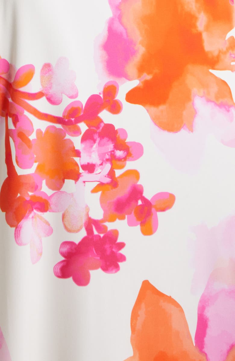 Ramy Brook Jazz Floral Knit Maxi Dress, Alternate, color, Sunset Orange Floral