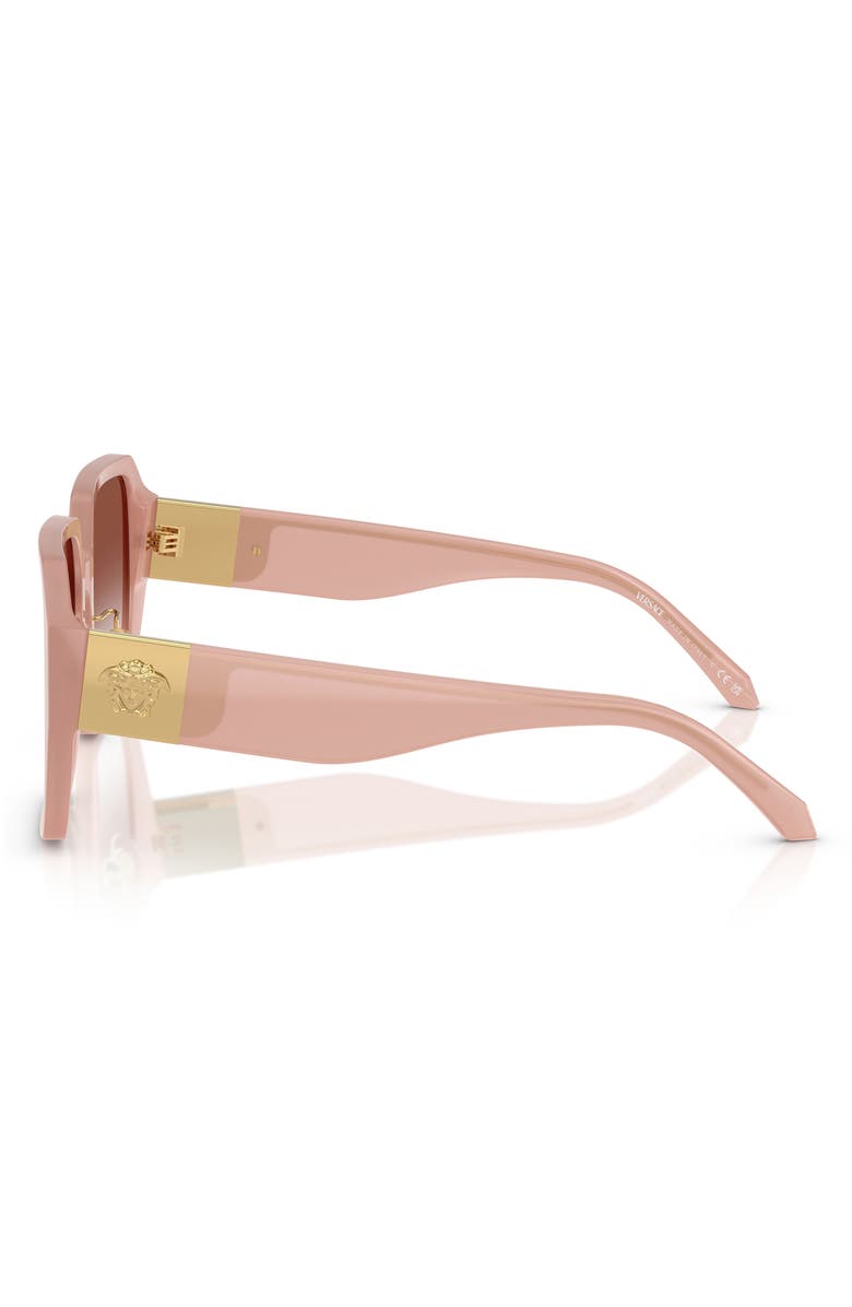 Versace 56mm Gradient Square Sunglasses, Alternate, color, Opal Pink