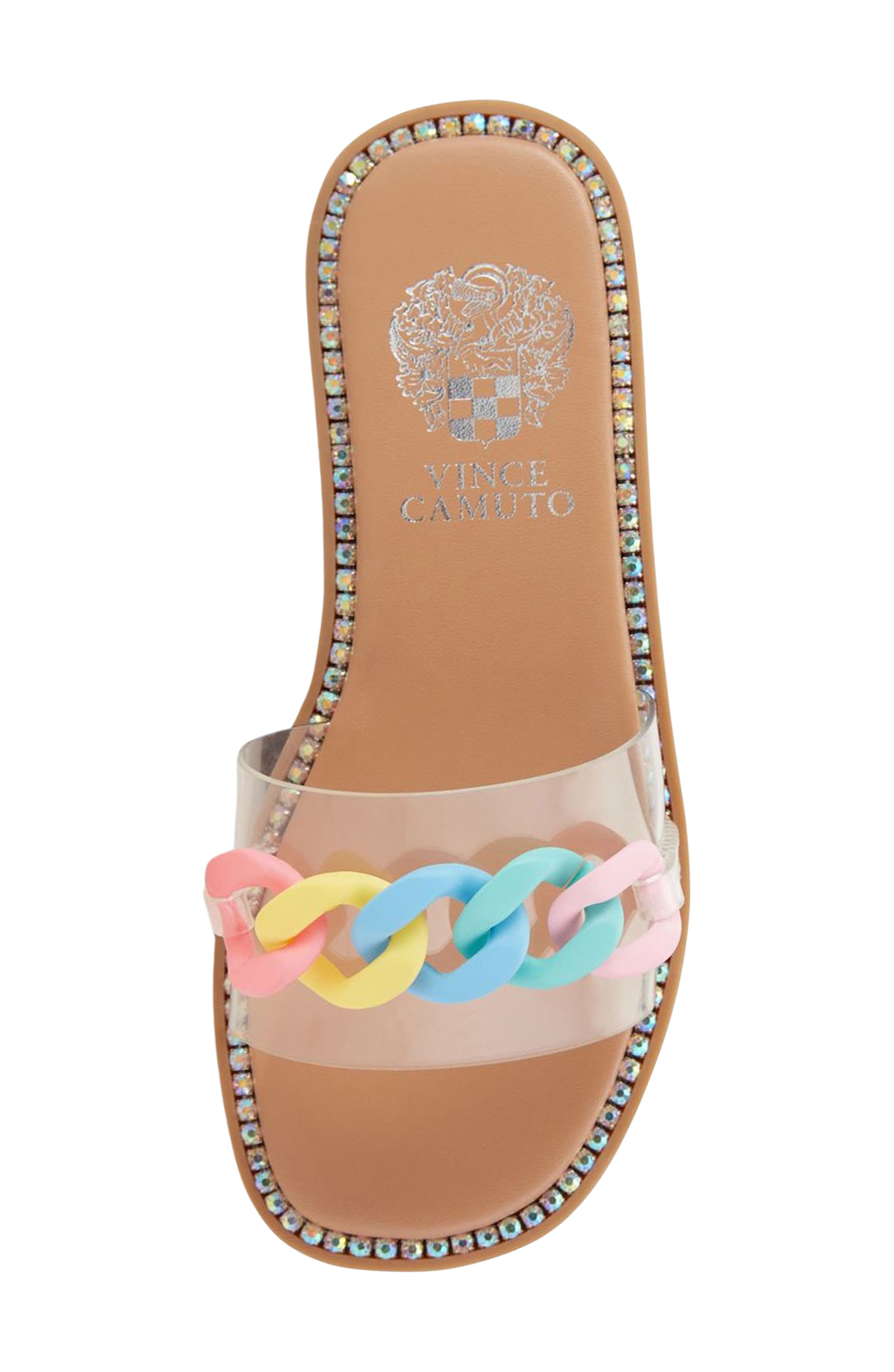 Vince Camuto Crystal Slide Sandal, Alternate, color, 