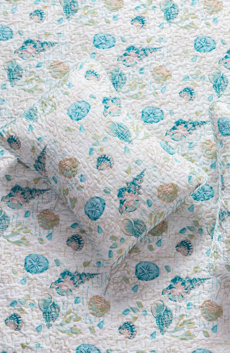 Woven & Weft Vintage Coastal Quilt & Sham Set, Alternate, color, Shells