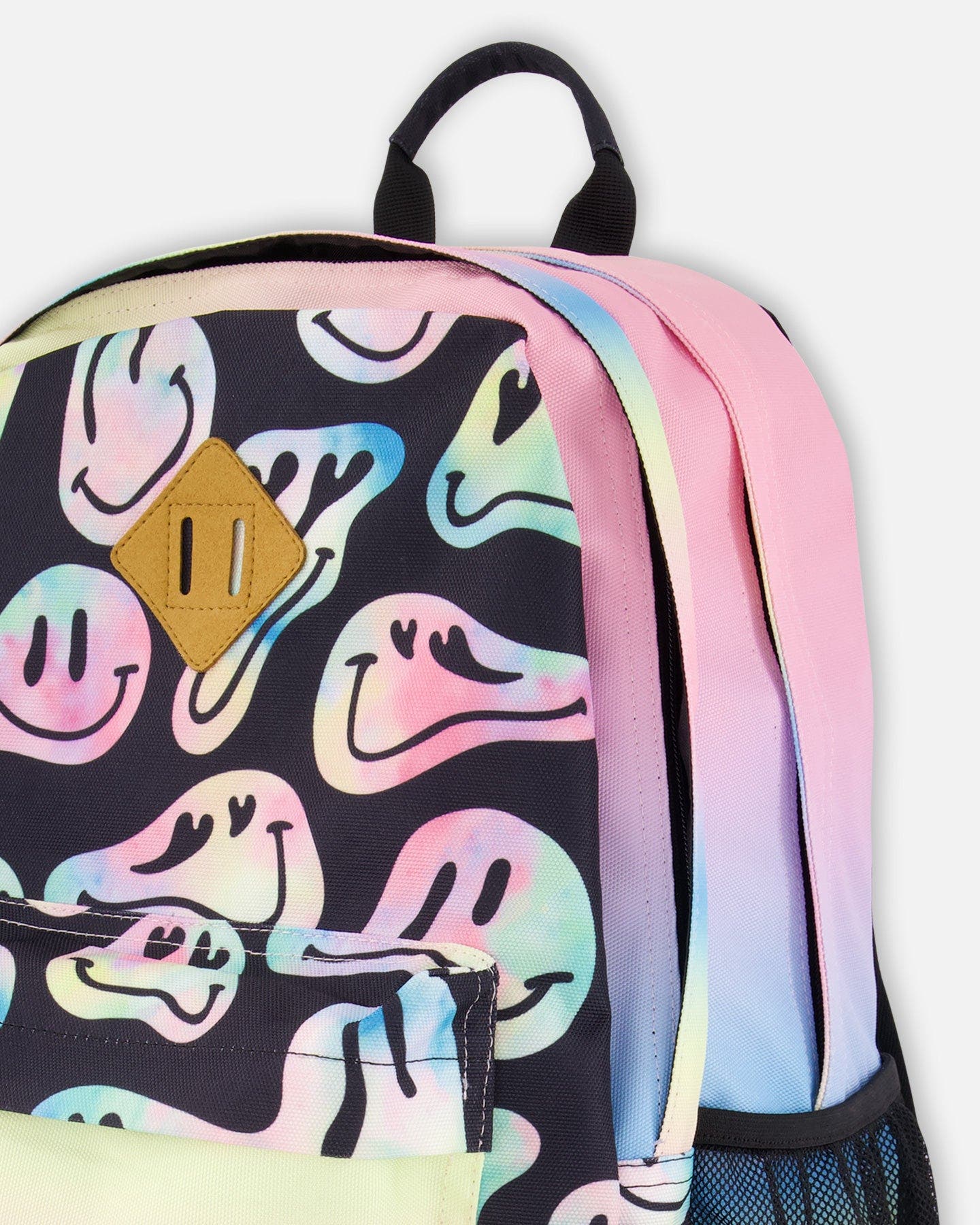 Deux par Deux Kids Backpack, Alternate, color, Smiley Face Girl