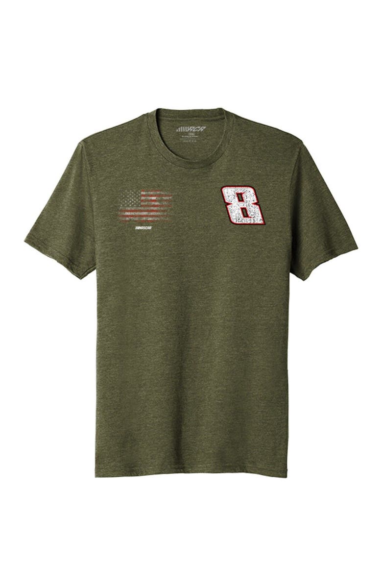 NASCAR Men's Richard Childress Racing Team Collection Olive Kyle Busch Military Flag T-Shirt, Alternate, color, 