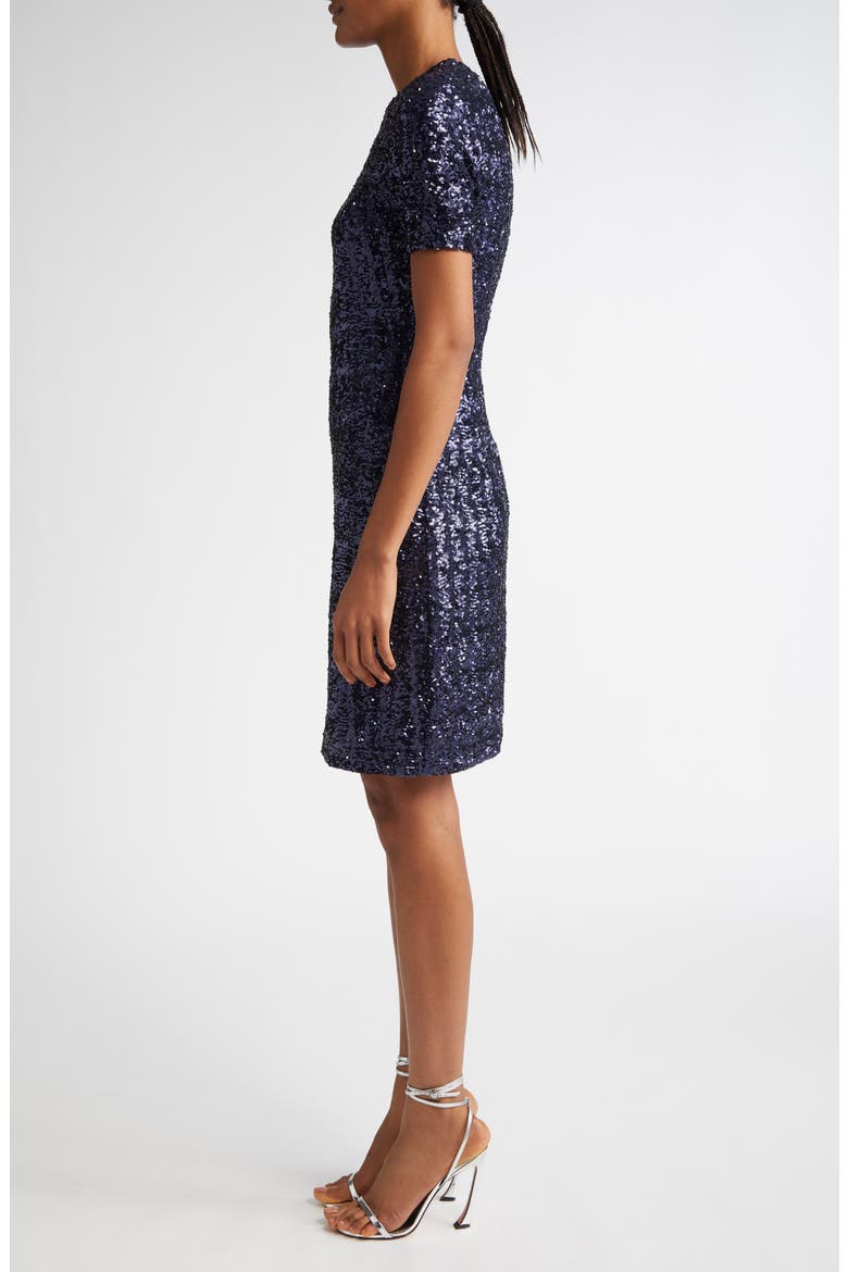 Sequin Sheath Dress, Alternate, color, MARITIME