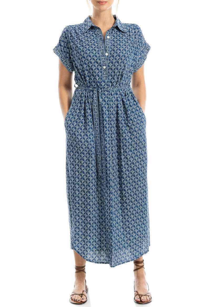 Short Sleeve Tie Waist Shirtdress video
