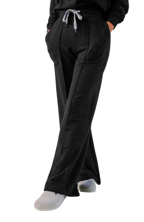 Poplinen Betty Organic Cotton + Tencel Wide Leg Pant In Black