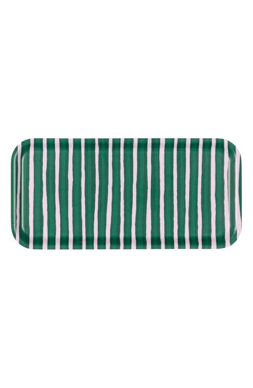Marimekko Piccolo Small Tray In Green Multi
