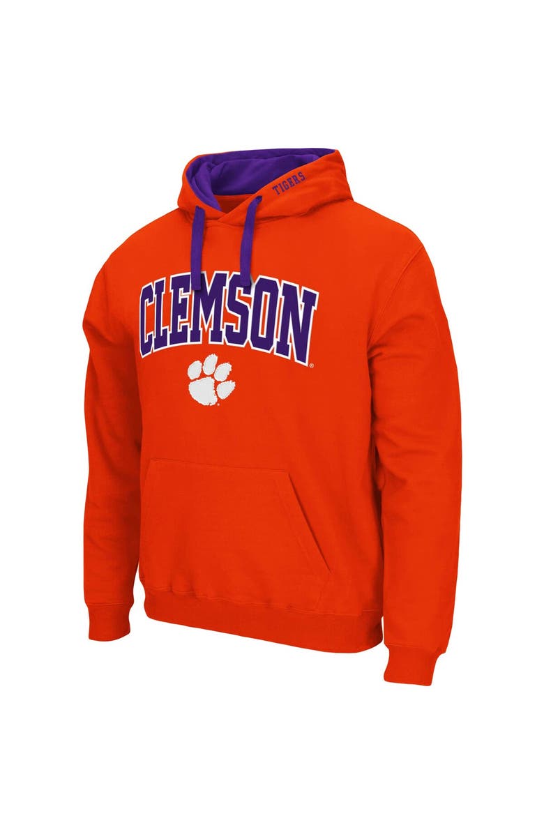 COLOSSEUM Men's Colosseum Orange Clemson Tigers Big & Tall Arch & Logo 2.0 Pullover Hoodie, Alternate, color, Orange