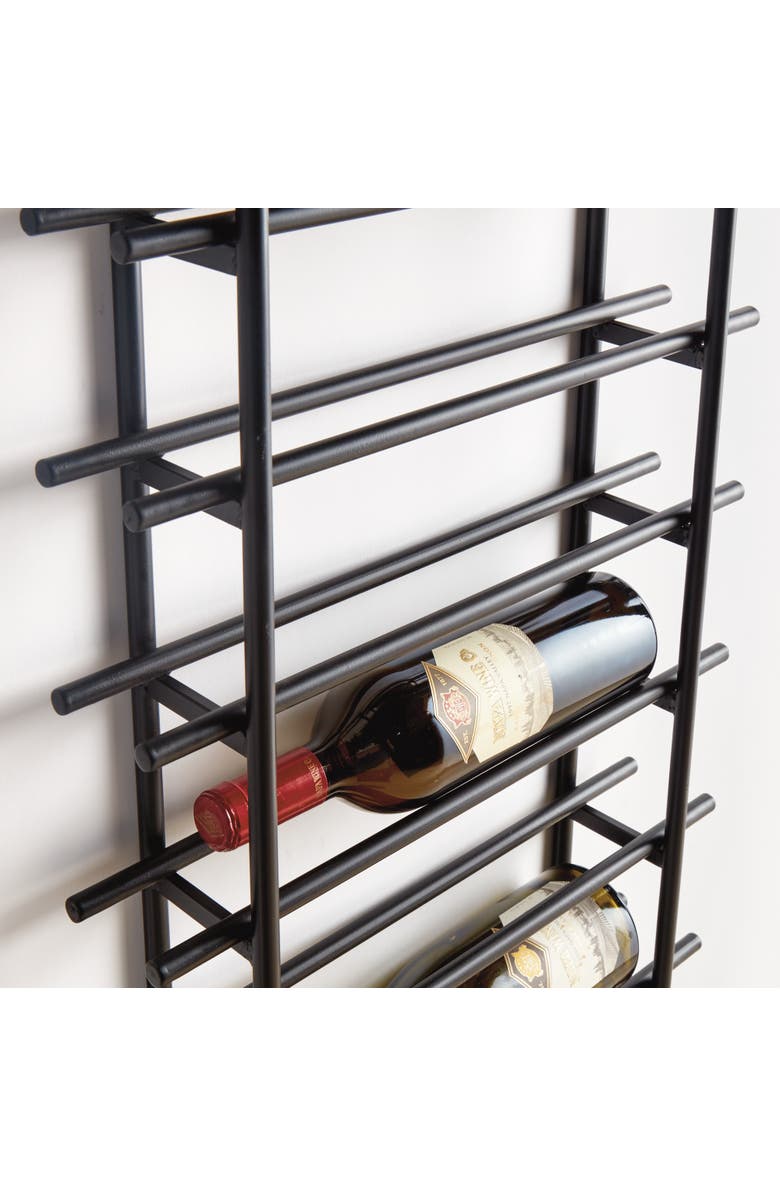 Napa Home & Garden Barossa 12-Bottle Wine Rack - Black Iron - Modern Design, Alternate, color,