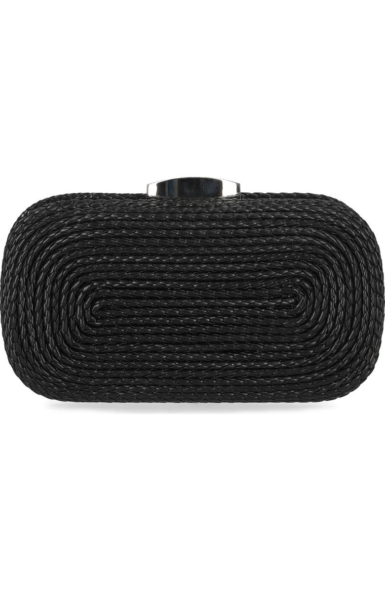 Jessica McClintock Twisted Rope Miniaudere, Main, color, Black