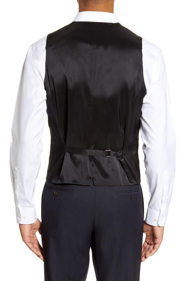 Huge/Weste Solid Wool Vest, Alternate, color, BLACK