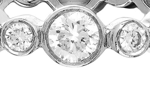 Sethi Couture Aurelia Diamond Bezel Ring In White Gold