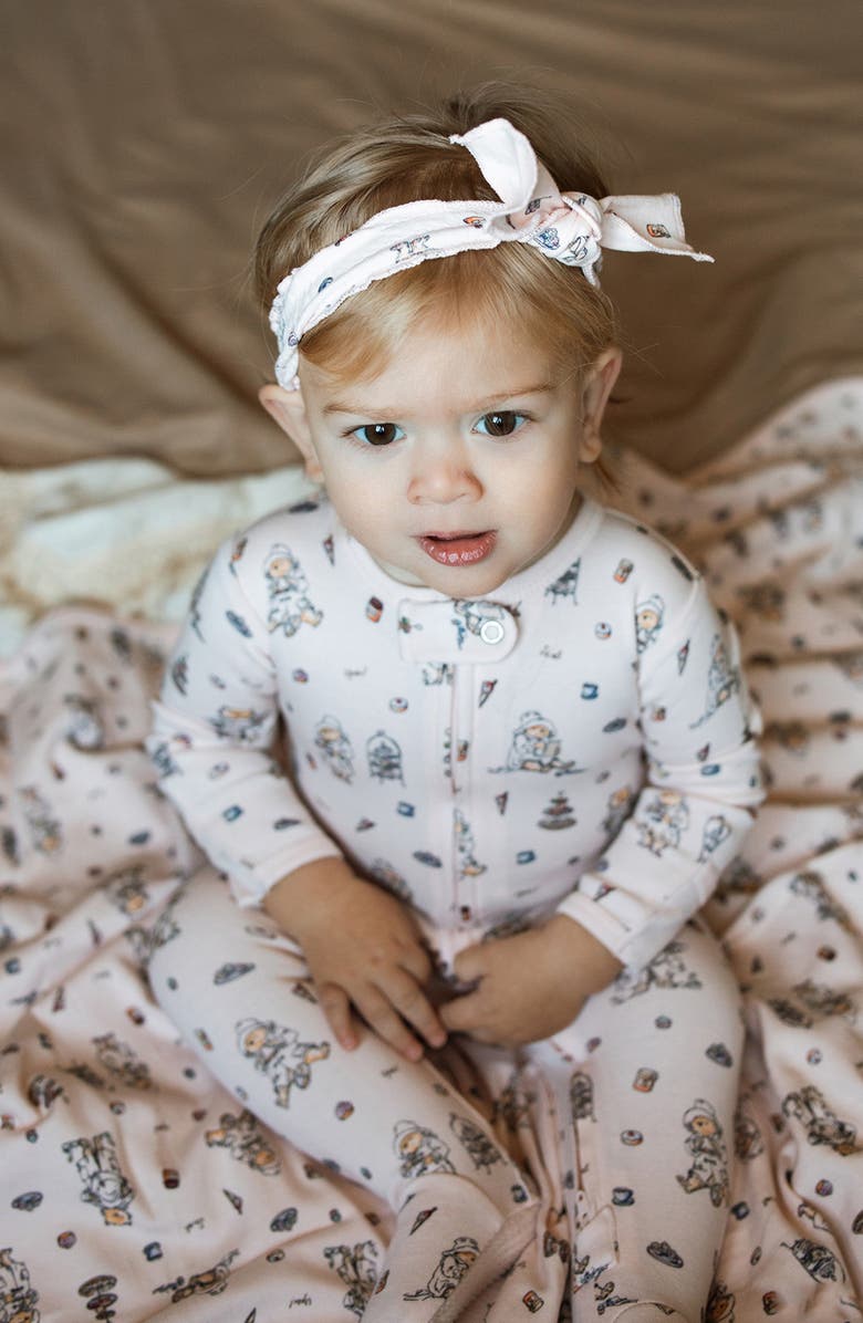 L'ovedbaby x Paddington Bear<sup>™</sup> Organic Cotton Zip Footie, Alternate, color, Sweet Paddington