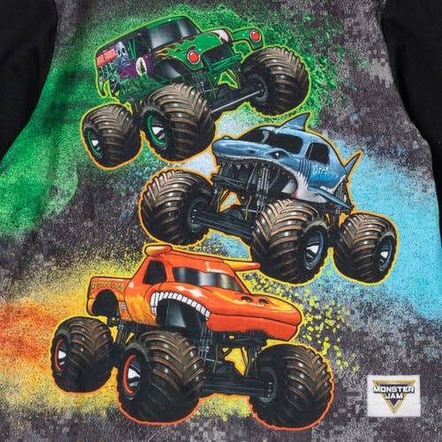 Monster Jam Pajama Shirt & Pants Set In Black