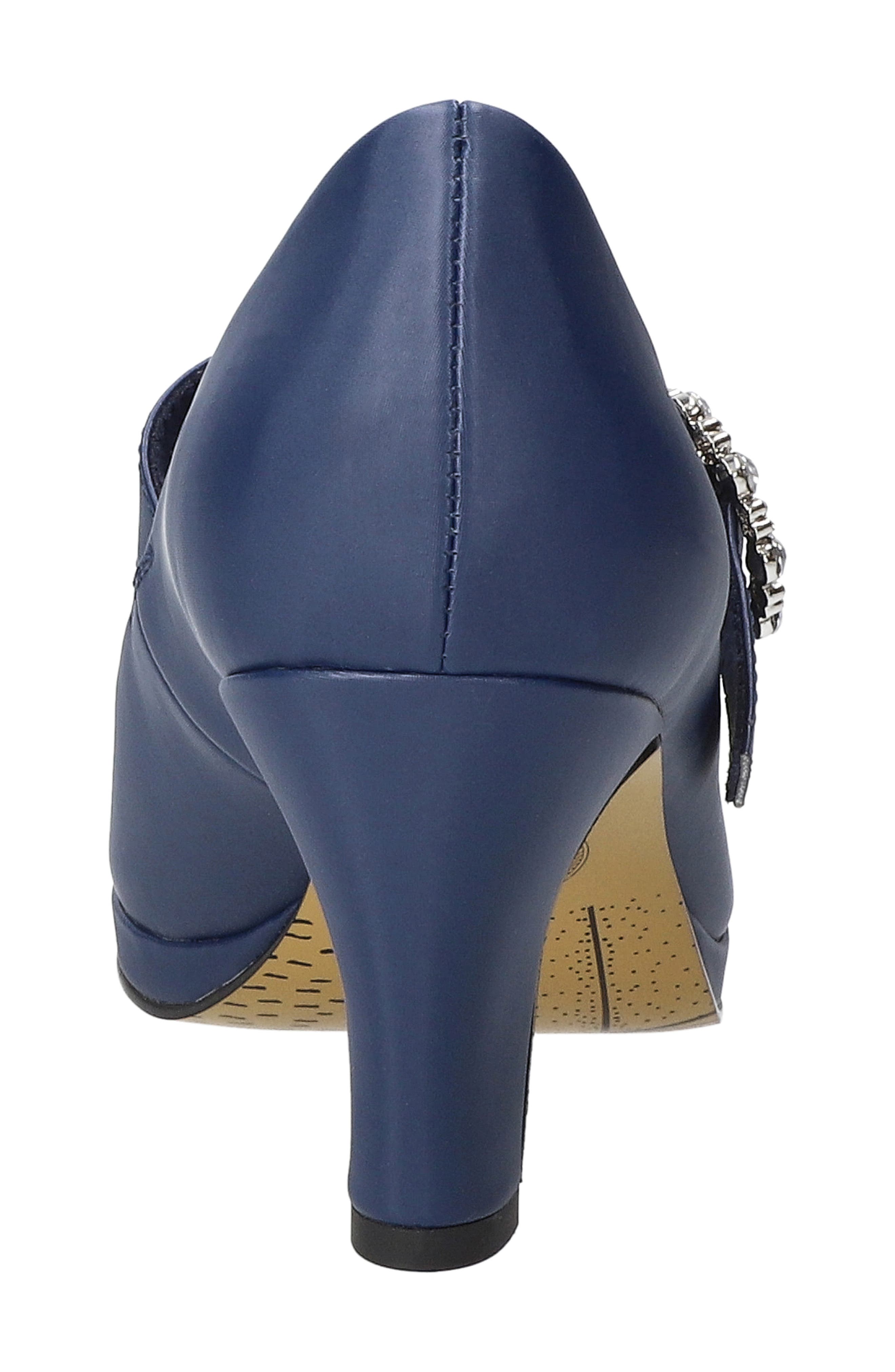 Charisma Mary Jane Platform Pump, Alternate, color, NAVY SATIN-STONES