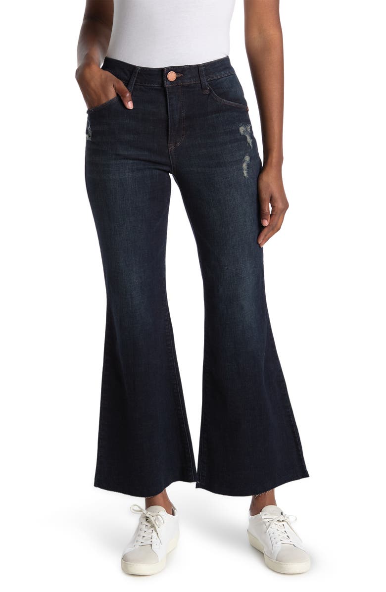 Democracy AB Tech High Rise Flared Leg Jeans, Main, color, 