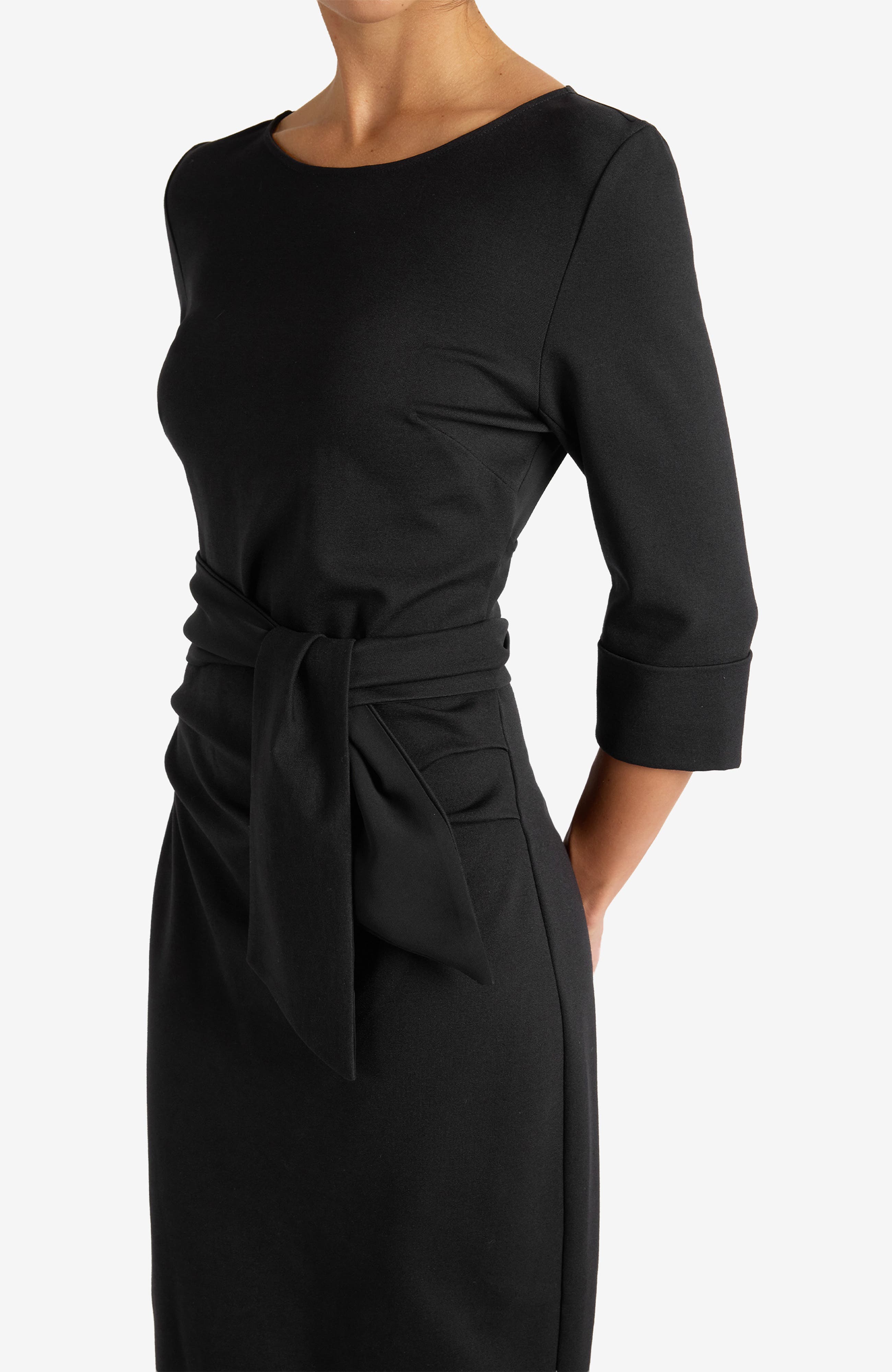 Trinity Midi Sheath Dress in Punto Milano - image 2