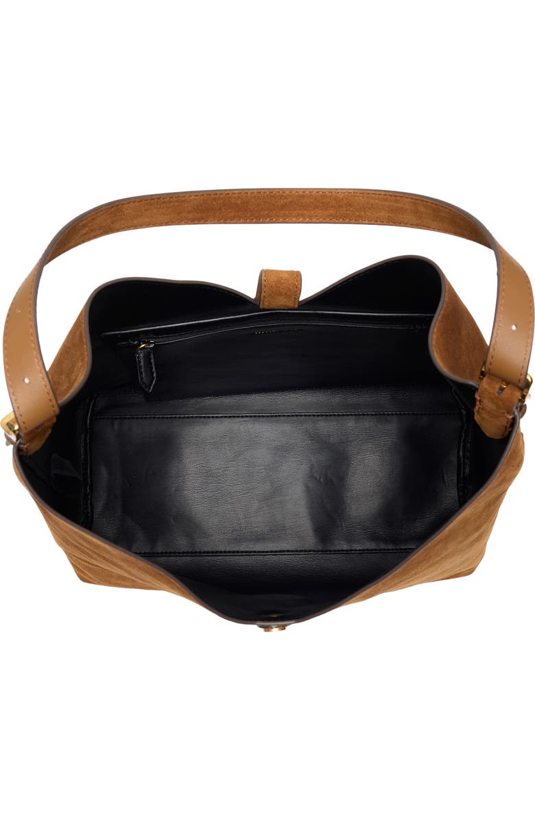 Rebecca Minkoff Megan Leather Hobo Bag, Alternate, color, Cannella