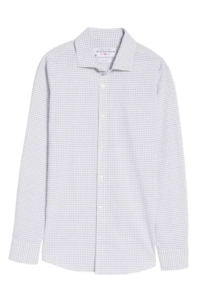 Mizzen+Main Kennedy Trim Fit Windowpane Shirt, Alternate, color, 