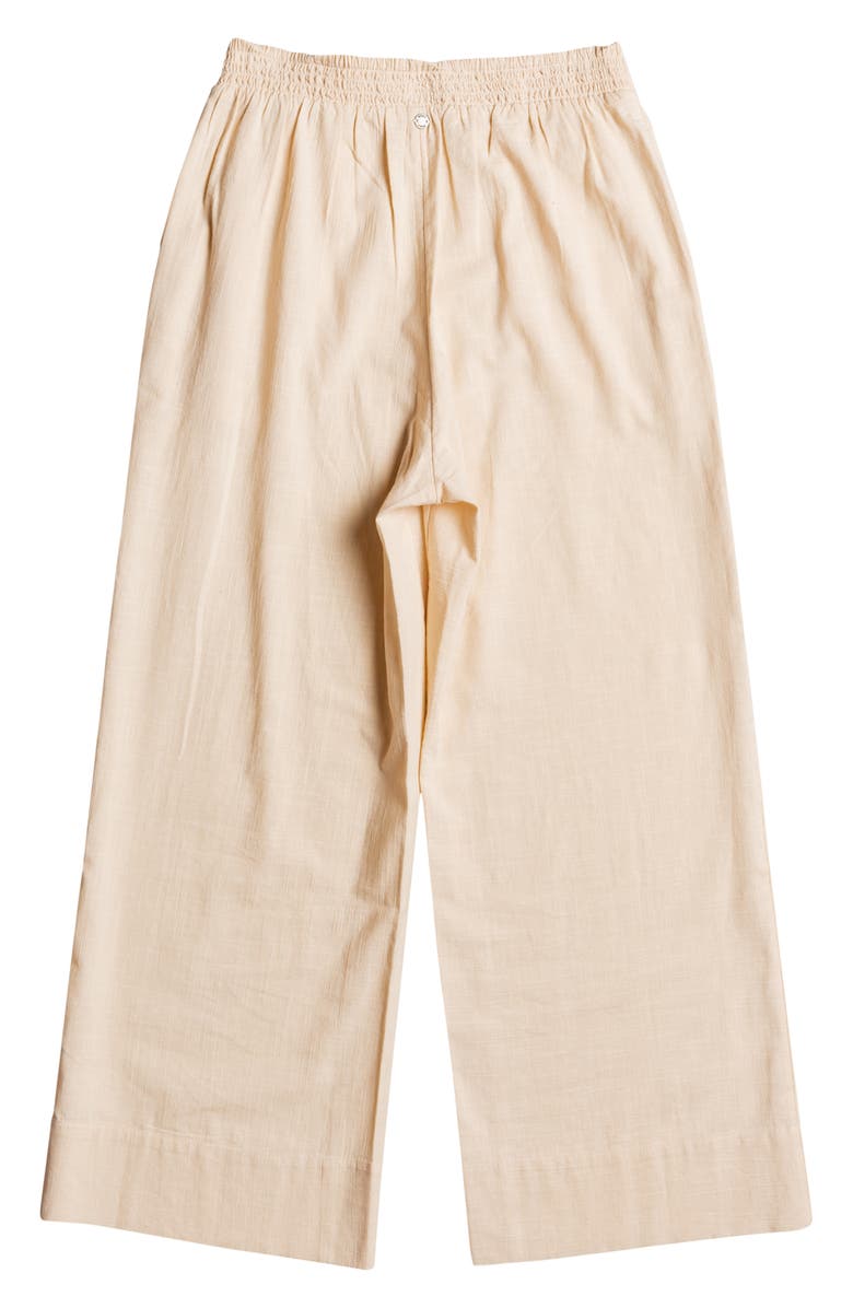 Roxy New Chance Wide Leg Cotton Blend Pants, Alternate, color, 