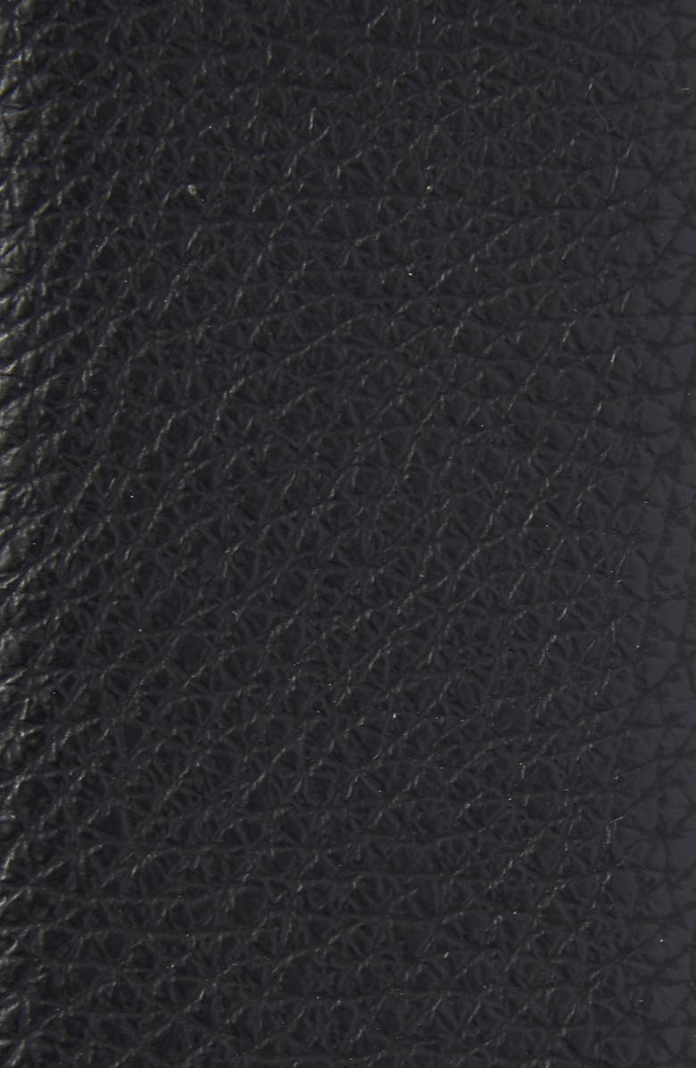 Vince Camuto Pebbled Faux Leather Belt, Alternate, color, Black Gold