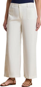 Lauren Ralph Lauren High Waist Stretch Cotton Crop Chino Pants