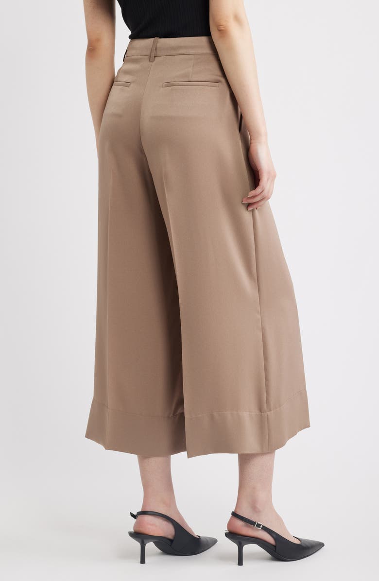 Theory Wide Leg Satin Culottes, Alternate, color, Mocha Taupe - 2Qc