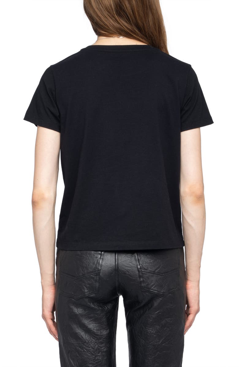 Zadig & Voltaire Alys Voltaire Paris Cotton Graphic T-Shirt, Alternate, color, Black