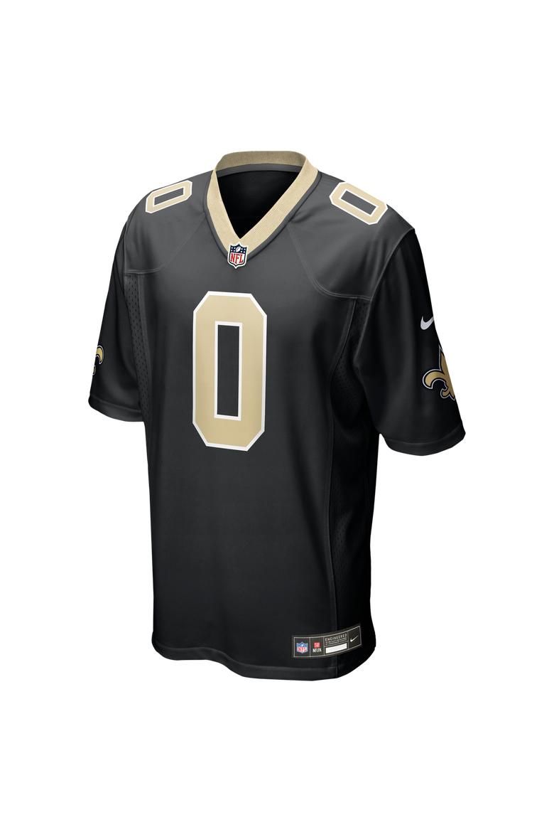Men's Nike Black New Orleans Saints Jordyn Tyson Team Game Jersey, Alternate, color, Black