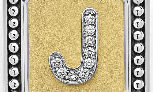Lagos Signature Caviar Initial Enhancer In Two-tone J